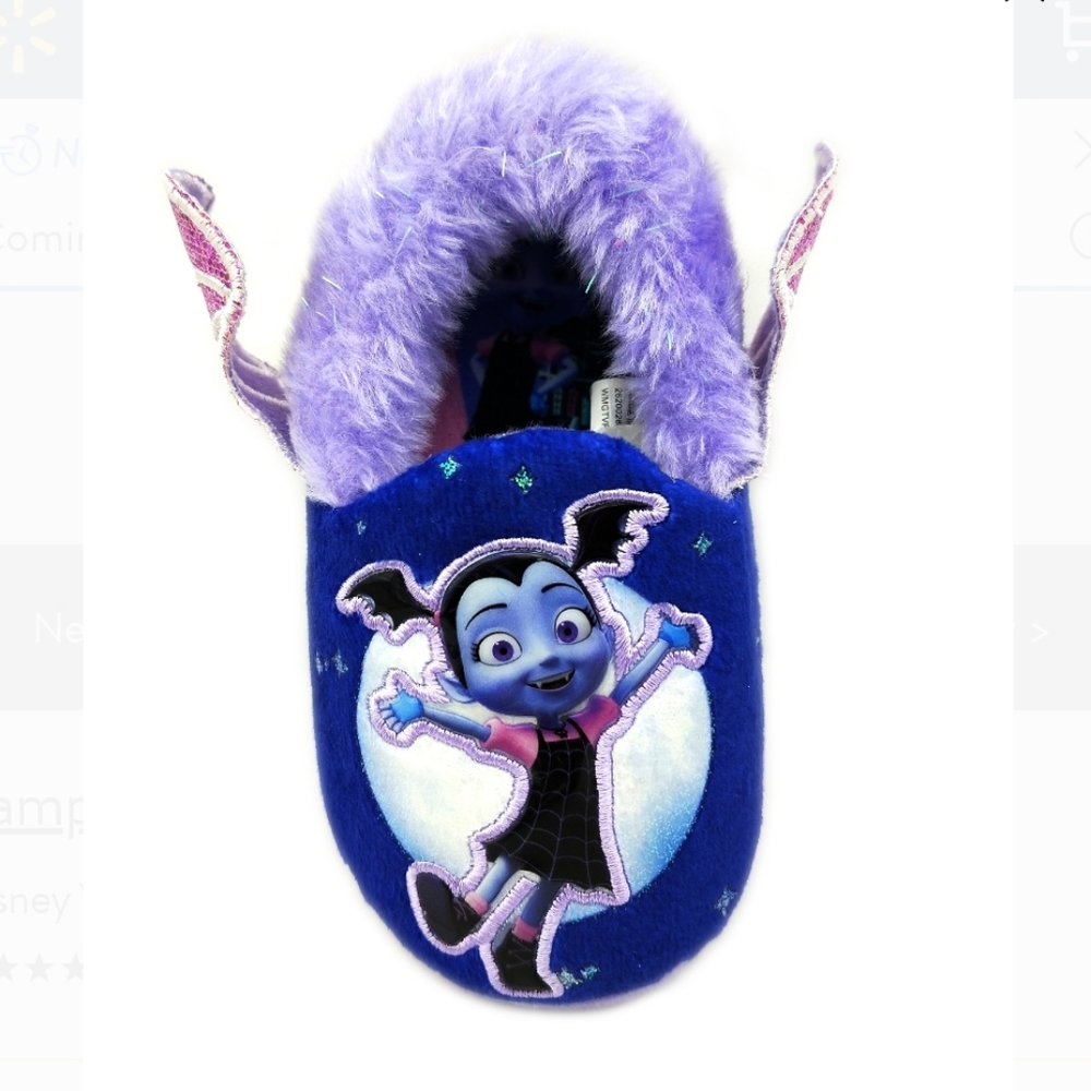 Vampirina Disney Kids Plush Rubber  Slippers